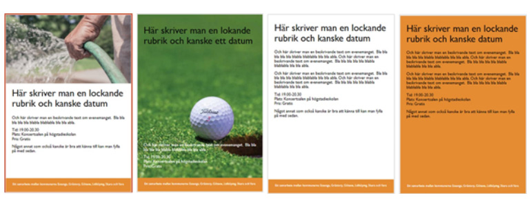 Så här kan kommungemensamt informationsmaterial se ut.
