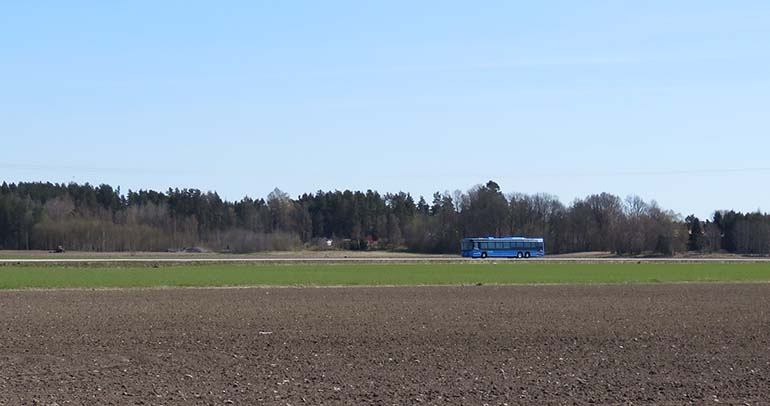 Buss genom Essunga kommun