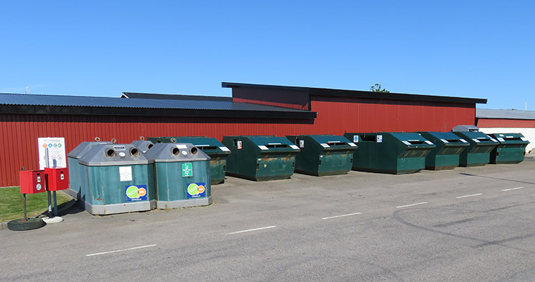 Återvinningsstation i Nossebro