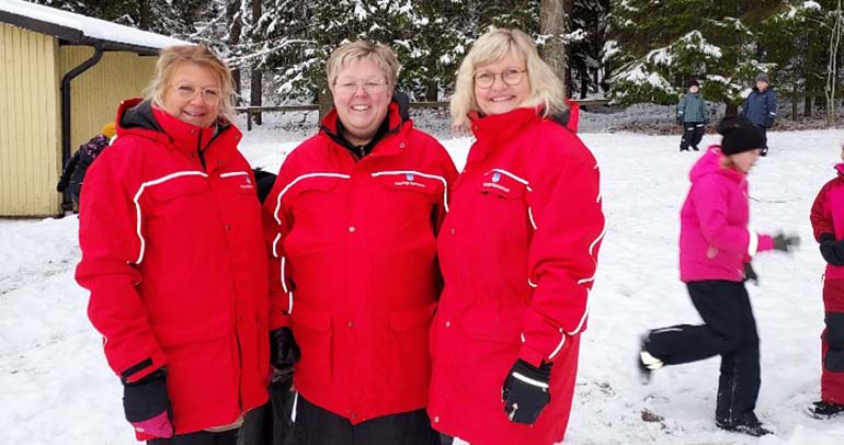 Rastpedagogerna (från vänster) Monika Olsson, Carola Larsson och Helena Andersson.