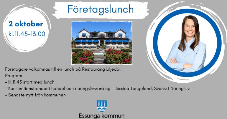 företagslunch 2 oktober