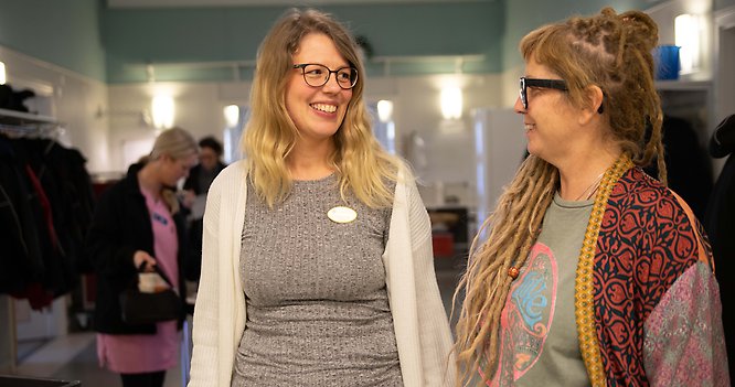 Malin Rydstedt och Anna-Sofia Palmqvist är enhetschefer inom hemtjänsten.